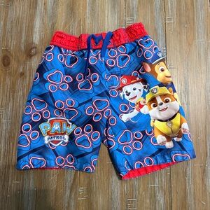Boys paw patrol swim trunks